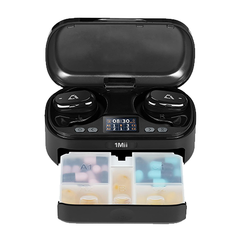 T5 Smart Pill Dispenser Bluetooth Headphones